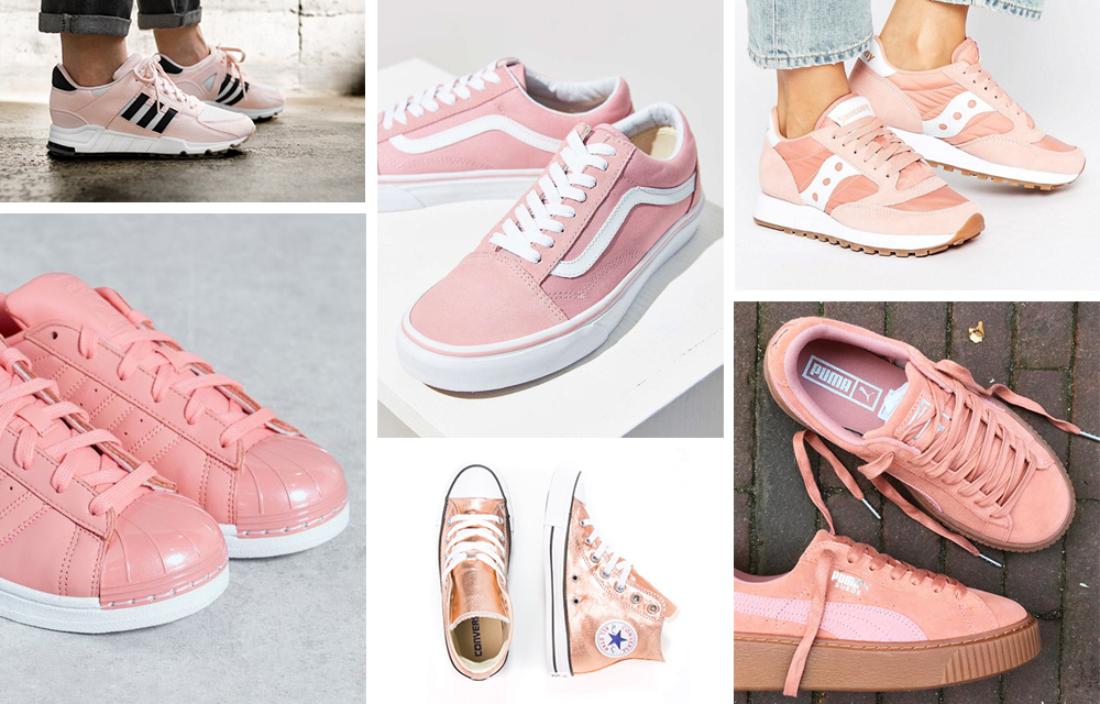 scarpe rosa sneakers
